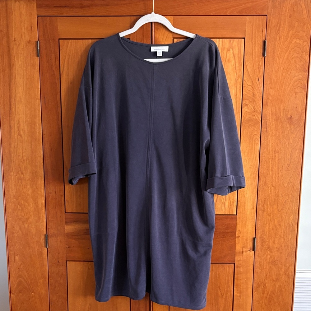 J. Jill Deep Gray Tunic Dress